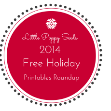 Free Holiday Printables Roundup | 2014